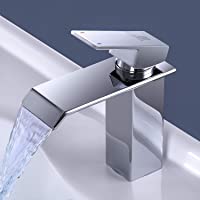 Grifo Lavabo Cascada- ZREE Grifos Lavabos de Doble Función Frío y Caliente- Bajo Nivel de Ruido Grifos de Lavabo-Grifo…